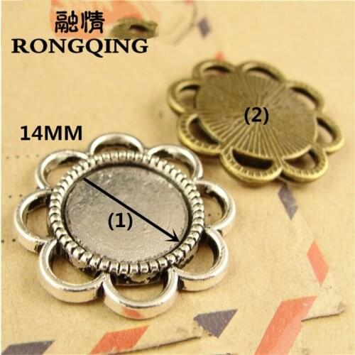 RONGQING 60pcs/lot Retro Bottom bracket DIY Accessories wholesale 14MM