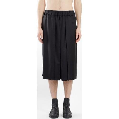 New mens clothing Hair Stylist GD Fashion handmade Loose Folds pantskirt culottes plus size costumes