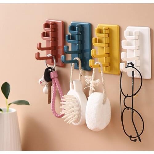 2020 Newest Waterproof Powerful Self-adhesive Hook ABS Creative Organ Hook Kitchen Wall Hanging Wall Mount Bathroom Home Supply