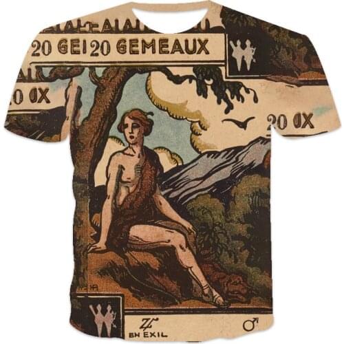 2021 Summer new best-selling oversized loose mens T-shirt short-sleeved Tarot brand printed O-neck T-shirt