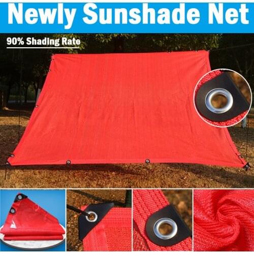 New Red HDPE Sunshade Net Garden Succulent Plant Gazebo Balcony Privacy Nets Car Awning Outdoor Swimming Pool Sun Shade Net