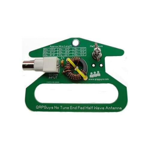 Portable No Tune End Fed Half Wave Antenna 50ohm DIY Single band 80m-10m 10W