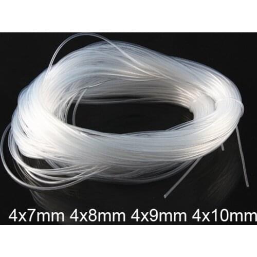 4x7mm 4x8mm 4x9mm 4x10 Transparent silica gel tube food grade silicone tube lucency silicon hose FDA tasteless capillary tubing