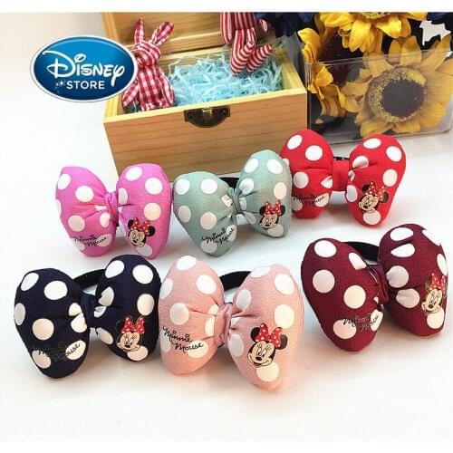 Disney Mickey Mouse Minnie Hairpin Hair Ring 8 Pcs/set Women Girl Hair Clip BB Hairpins Barrettes Hair Holder Styling Accessorie