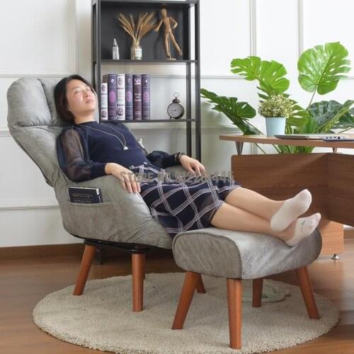 High-back Japanese-style Small Apartment Fabric Folding Lazy Sofa Computer Gaming Chair Pregnant Women Breastfeeding Chair