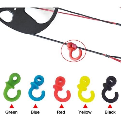 4pcs/Lot Archery Bow String Stabilizer Compound Bowstring Damper Silencer Stop Shock and Noise Oscillation Simple Installation