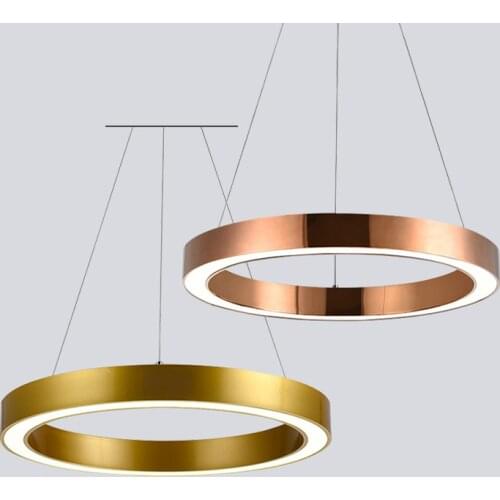 LED Modern Stainless Steel Gold Chrome Pendant Lights.Pendant Lamp.Pendant light Suspension Luminaire Lampen Lustre For Foyer