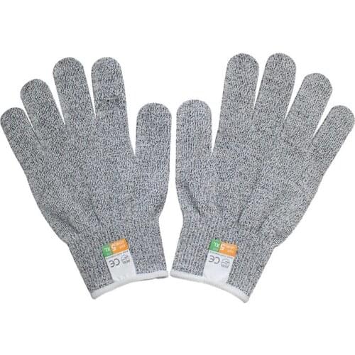 1 Pair Cut-Proof Texting Gloves Anti-Slip Hand Protection HPPE for Industrial Cutting Kitchen Durable Personal Health Care EK