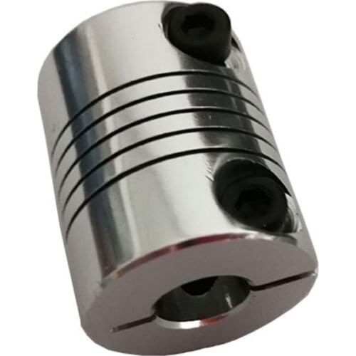 1PCS 10X6.35MM D25L30 Aluminum Z Axis Flexible Coupling For Stepper Motor Coupler Shaft Couplings 3D Printer Parts Accessory
