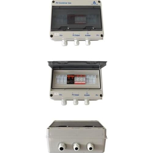 1 in 1 out plastic PV junction box DC combiner box solar junction box