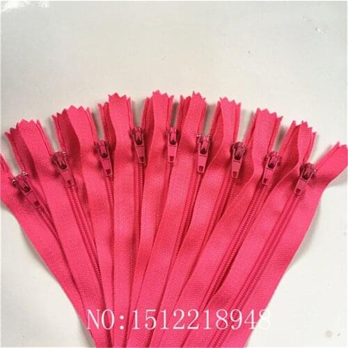 10pcs (24 Inch) 60cm Rose Nylon Coil Zippers Tailor Sewer Craft Crafters &FGDQRS #3 Closed End
