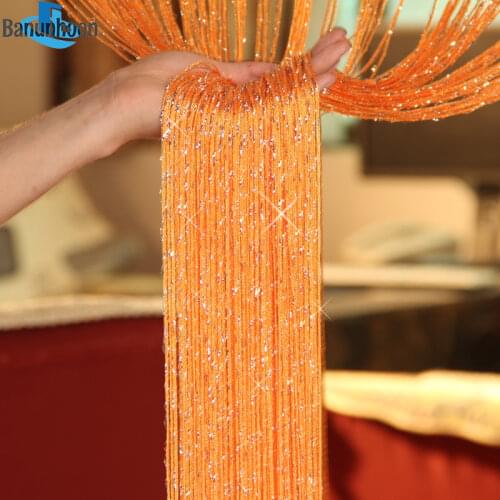 Curtains String For Door Yarn Silver Thread For Filament Window Treatments Home 13colors 1m*2m/3m*2.8m