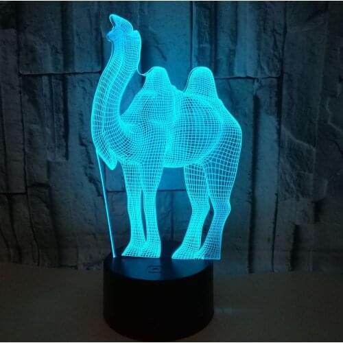 Animal 3d Lamp Seven color Touch Led Lamp Remote Control 7 color Gradual 3d Night Table Lamps For Living Room