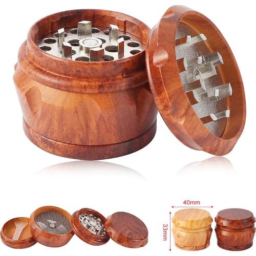 4-layer Tobacco Grinder Machine Weed Pepper Pot Spice Miller Cigarette Manual Grinding Tobacco Smoke Crusher Smoking Tools