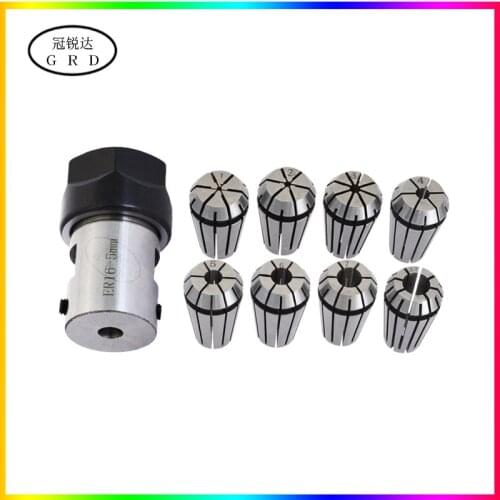 A set 9pcs c16 er111mm 2mm 3mm 4mm 5mm 6mm 7mm 8mm cutter holder of ER chuck engraving machine for motor spindle