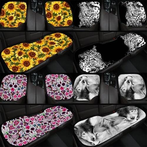 AIMAAO Car seat cushion covers Auto interior accessories soft Wool fabric for peugeot 207 suzuki swift bmw e46 b10 passat b5 b8