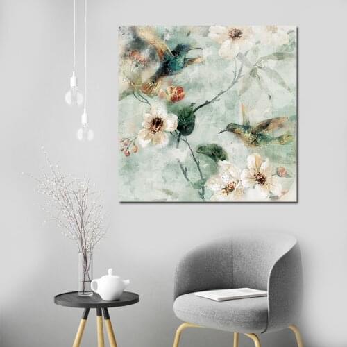 Amercian Style Flower Painting Wall Art Canvas Posters Prints Decorative Picture Modern Home Bedroom Decoration