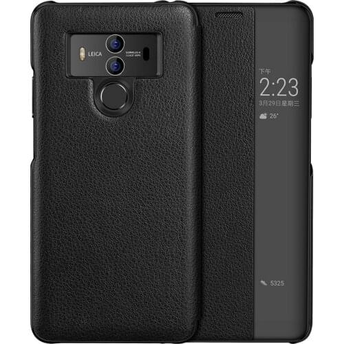 For Huawei P20 Pro Genuine Leather Case for Huawei Mate 9 Pro 10 pro Mate 40 Pro Plus 1st Layer Cowhide Smart Filp Leather Cover