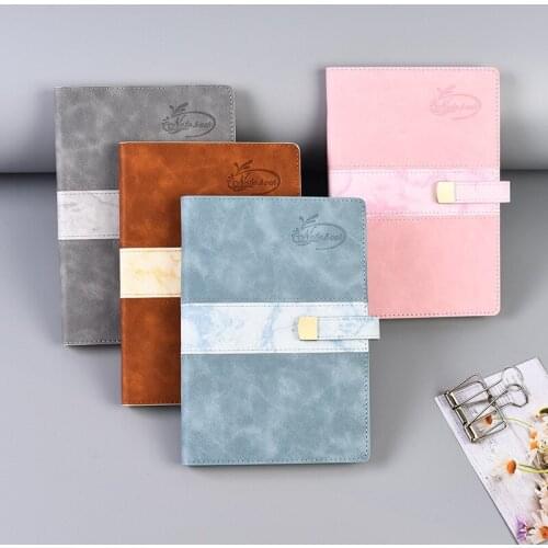 Faux Leather Business Notebook Retro Soft Leather Notepad A5. Office Diary