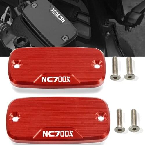 For Honda NC700X NC700X/S 2012-2017 2013 2014 2015 2016 Motorcycle CNC Aluminum Front Brake Reservoir Fluid Tank Cover Oil Cap