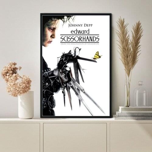 Edward Scissorhands Movie Poster Canvas Print Wall Painting Home Decoration ( No Frame )
