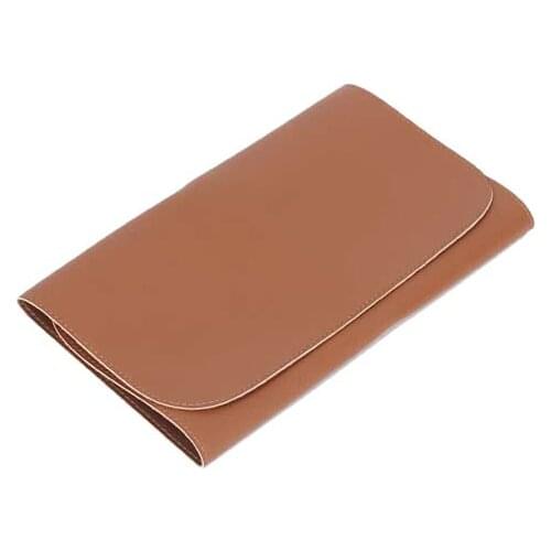 Diaper Changing Pad Brown Fashion Vegan PU Leather Easy to Clean Baby Diaper Changing Mat Soft