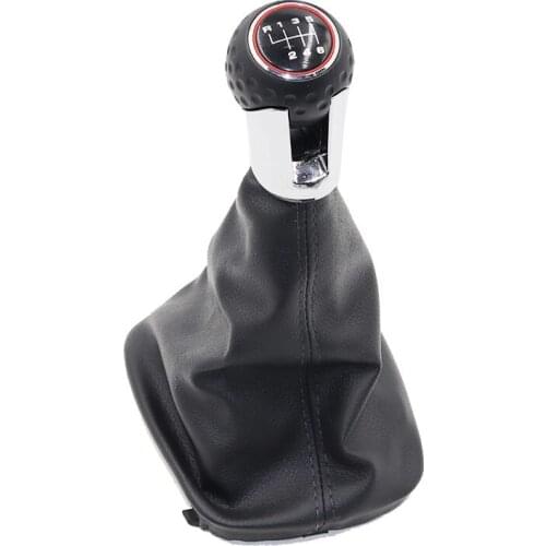 Chrome Car Shift Gear Knob Lever Gaitor Boot Cover For Audi A3 S3 8p 2003-2013 A4 S4 Q5 S-Line 2007-2015 decoration accessories