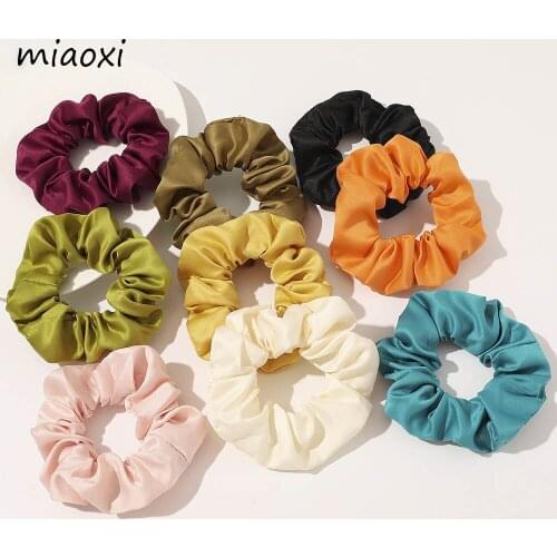 Hot Sale Fashion Women Hair Bands Solid Hair Accessories Ponytail Holder Colorful Girl Hair Ties New Style Headwear