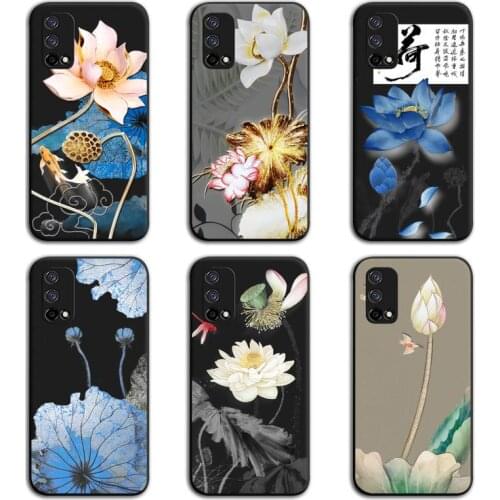 Lotus Magpie Bird Flower Phone Case For OPPO Realme 6 Pro C3 5 Pro C2 RENO2-Z A11X XT