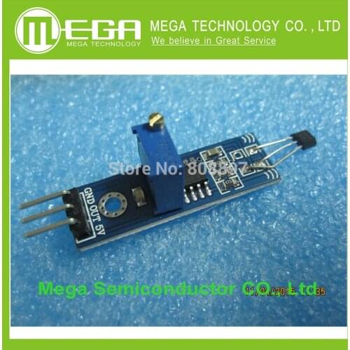 2 pcs/Lot DC 5V 3144 Hall Sensors Magnetic Swiches Speed Counting Sensor Module For Smart Car