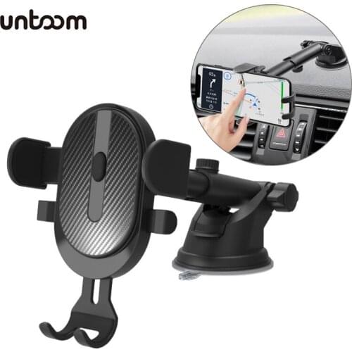 Mobile Phone Holder Stand In Car No Magnetic Car Suction Cup Phone Holder For Xiaomi Samsung iPhone 12 Car Dashboard Phone Mount