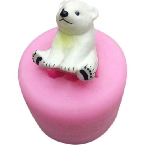 New Marine Animal Sea Fondant Cake Molds Chocolate Clay Mould Baking Polar Bear Cake Decoration Tools