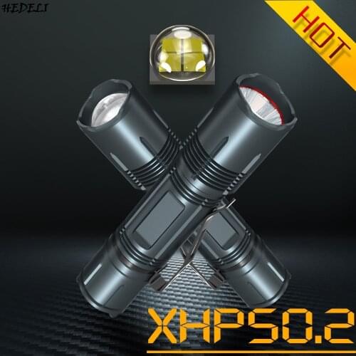 Hunting XHP50.2 High Powerful Tactical Led Flashlight Usb Rechargeable Torch Waterproof 18650 Battery Flash Light Focus XHP50