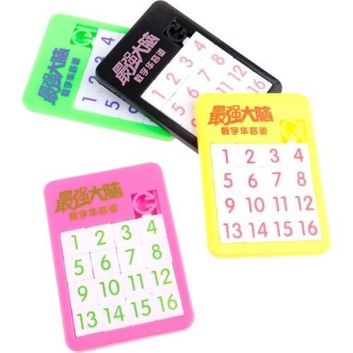 5*7cm 3D Slide Puzzle Plastic Building Numbers Alphabets Learning Jigsaw Game Toys Childrens Educational Toy Puzzles Gift