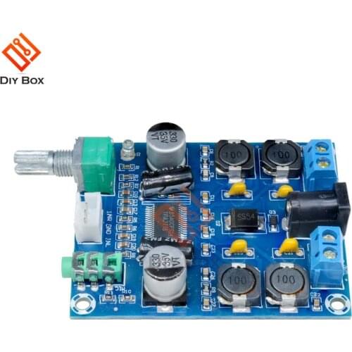 TPA3118D2 Digital Amplifier Board 45W+45W DC12-28V Stereo HIFI Audio AMP with Volume Control 3.5mm AUX Jack for 4-8ohm Speaker