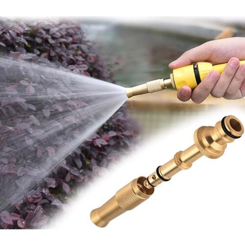 Durable Brass Water Spray Gun Household Car Wash Water Gun Portable Garden Water Gun Hose Car Wash Nozzle