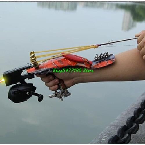 Professional Hunting Crossbows Powerful Multi Function Laser Hunting Slingshot Rifle With Arrows Fishing Slingshot Shooting