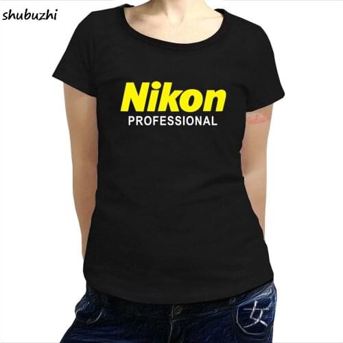 Nikon Professional women Tshirt Printed Clothing Black & White Size S - 2XL custom printed tshirt, hip hop funny tee sbz3240