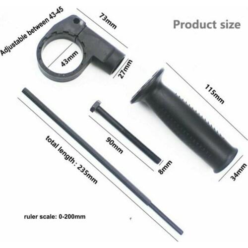 For Electric Drill Grinding Machine Handle Handle Black Drill Side Handle Angle Grinder Power Tools Accessories Replacement