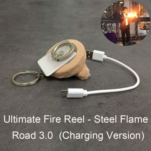 Ultimate Fire Reel - Steel Flame Road 3.0 (Charging Version) Magic Tricks Stage Magia Fire Appear Magie Illusion Gimmick Props