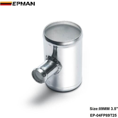 Universal BOV T-pipe 89mm 3.5" outlet 25mm Blow Off Valve T Joint Adaptor For BMW E39 5 series Facelift EP-04FP89T25