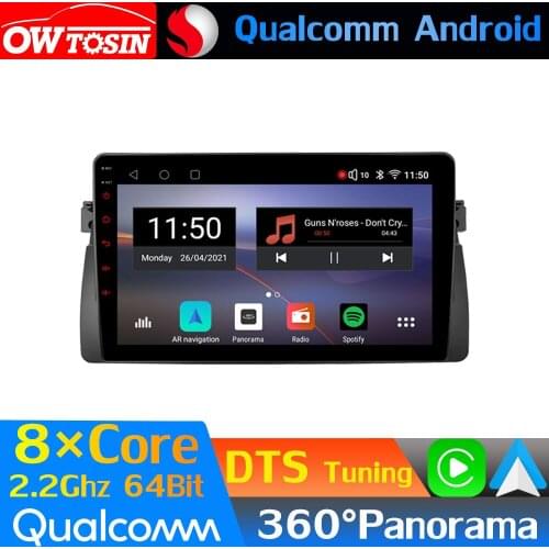 Qualcomm 8Core Android Car Media For BMW 3 Series M3 E46 Rover 75 1998-2006 GPS 360 Panoramic Radio Optical HDMI DTS DSP CarPlay
