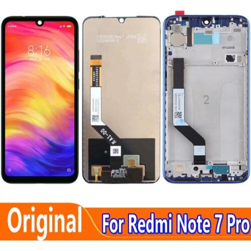 Original AMOLED Display Replace 6.3" For Xiaomi Redmi Note 7 Pro M1901F7S LCD Touch Screen Digitizer Assemby