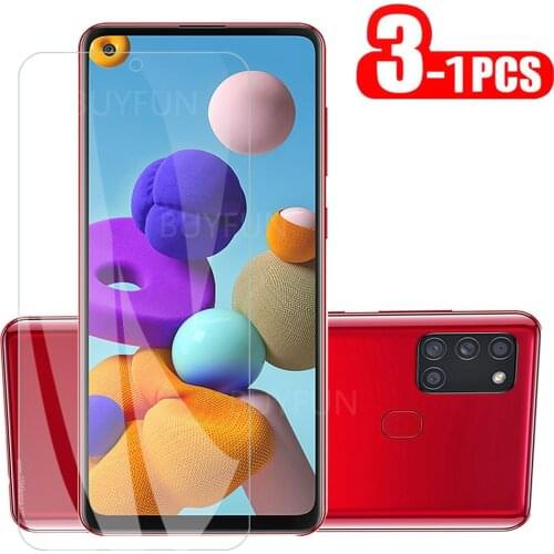 1-3pcs for samsung A21s a21 s A21 s glass screen protector for samsung galaxy a21s AM-A217F 6.5 sklo protective glass film cover