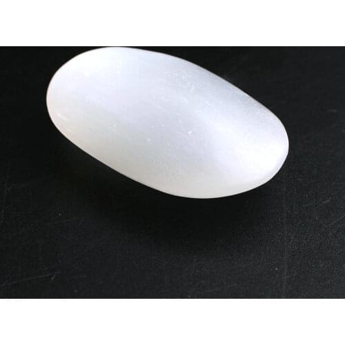 1PC Transparent White Selenite Tower Gypsum Palm Tumbled Stone Quartz Crystal Power Gift Relaxation Reiki healing Decoration
