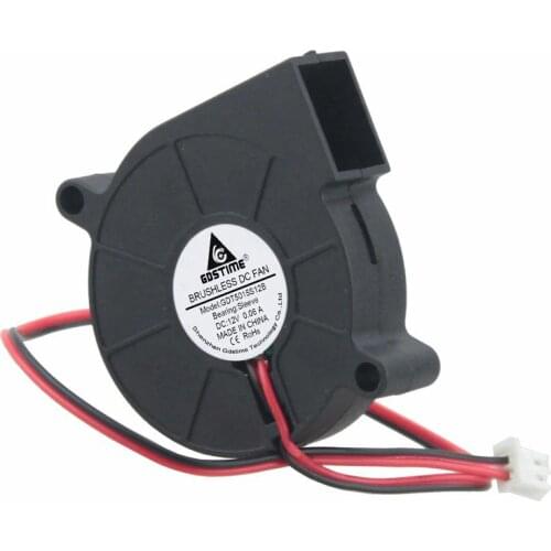 10 pcs Gdstime 12V 50x15mm 0.06A DC Brushless Blower Fan 50mm x 15mm 5015 5cm PC Case Cooling Fan Cooler