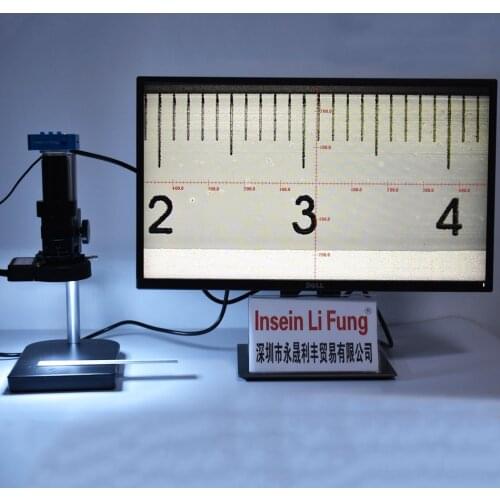 20MP 1080P 2K 4K 60FPS HDMI USB Industrial Video Microscope Camera+10X-180X Zoom C-mount Lens+LED Light+Bracket for Soldering