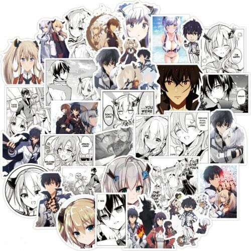 50 Pcs Anime The Misfit of Demon King Academy Sticker Waterproof Graffiti Car Decals Skateboard Stickers For Laptop Suitcase DIY