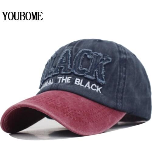 YOUBOME Brand Fashion Men Baseball Cap Hats For Men Women Snapback Caps Black Casquette Bone Vintage Hip Hop Male Dad Hat Cap