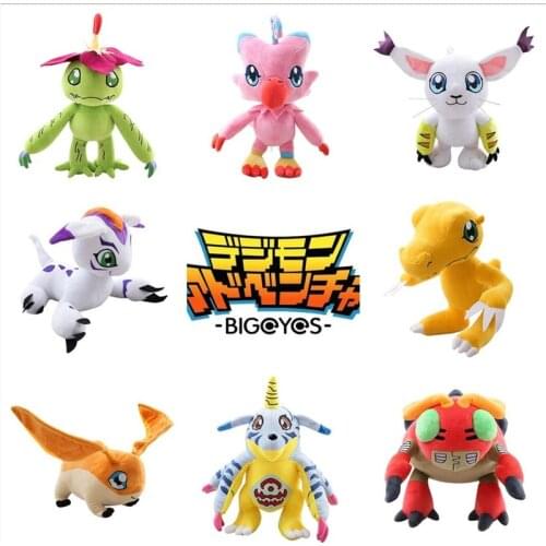 Digital monster Agumon tailmon Angemon beast Soft toy Crane doll